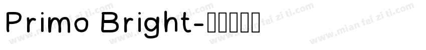 Primo Bright字体转换
